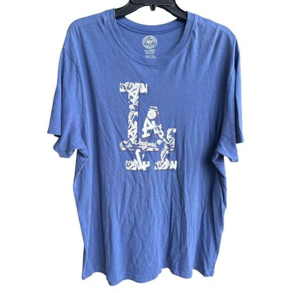 47 Los Angeles Dodgers graphic t-shirt logo small Dodgers icons Men’s tee sz XL